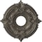 Ekena Millwork Attica PVC Medallion (Canopies up to 5"), 13"OD x 3 1/2"ID x 3/4"P, Metallic Weathered Steel CMP13ATDST - alternate 1